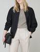 Pure Edition-Bombardera negra oversize lentejuelas-3