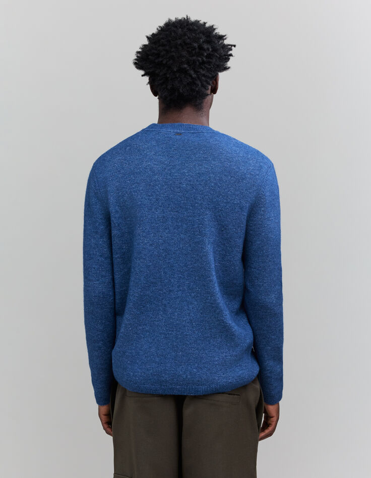 Jersey de punto cobalto para hombre-4