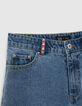 Shorts vaqueros azul waterless hilos bordados ni&ntilde;a-4