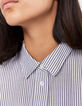 Ärmellose Crop-Damenbluse mit Wappen an der Brust-5