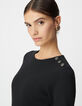 Robe noire fendue maille Milano Femme-4 Robe noire fendue maille Milano Femme-4