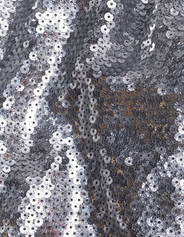 Bomber silver sequins brodés fille-9