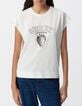 Tee-shirt manches courtes blanc visuel fraise-2