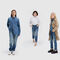 Unisex blue STRAIGHT jeans - IKKS image number 0
