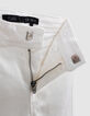 Jean FLARE écru décor clous et oeillets fille-6