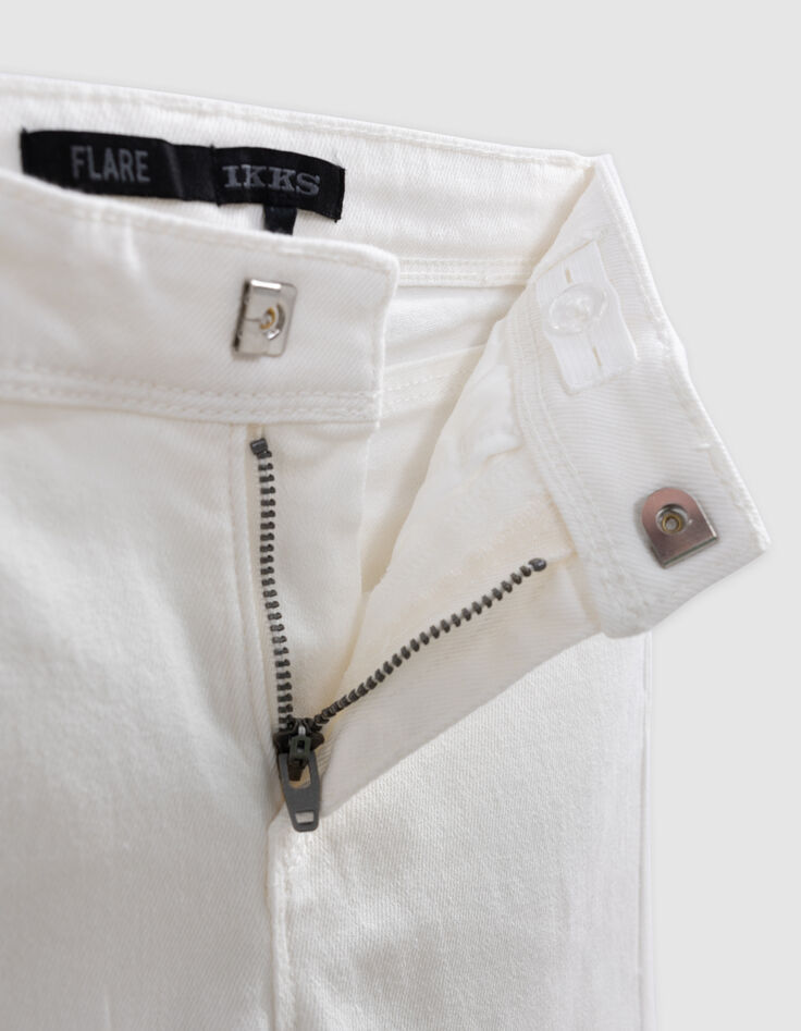 Jean FLARE écru décor clous et oeillets fille-6