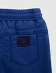 Baby boy's comfort blue elasticated waist upcycled jeans-6