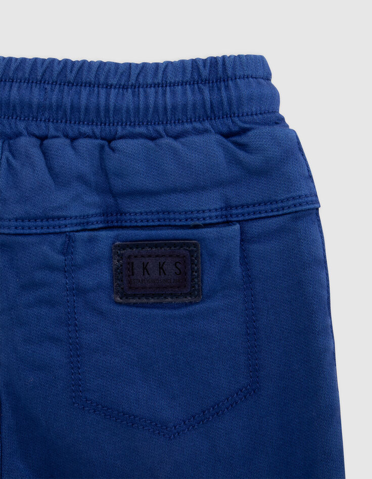 Baby boy's comfort blue elasticated waist upcycled jeans-6 Baby boy's comfort blue elasticated waist upcycled jeans-6