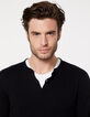 Pull noir à col tunisien Homme-4