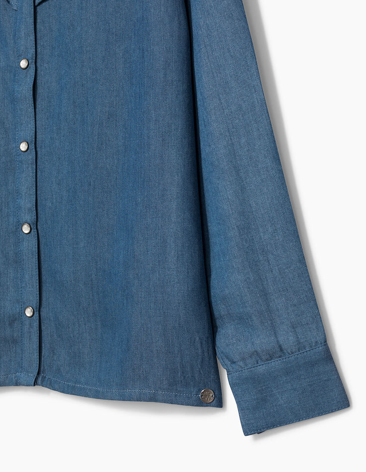 Girls' denim shirt -5