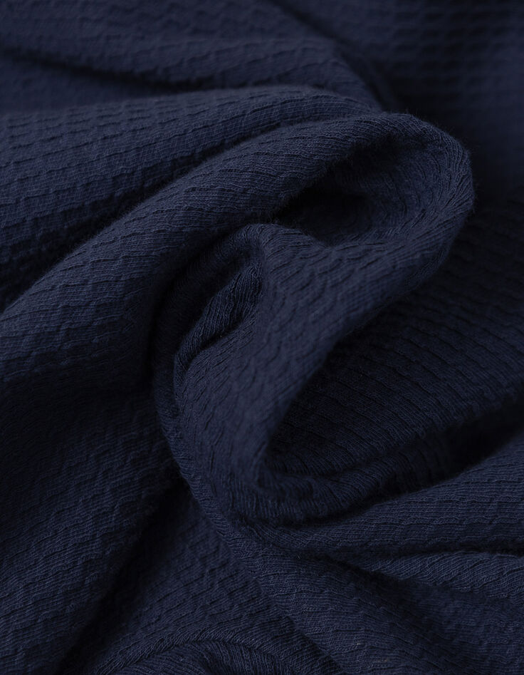 Marine T-Shirt Bio-Baumwolle mit Relief-6