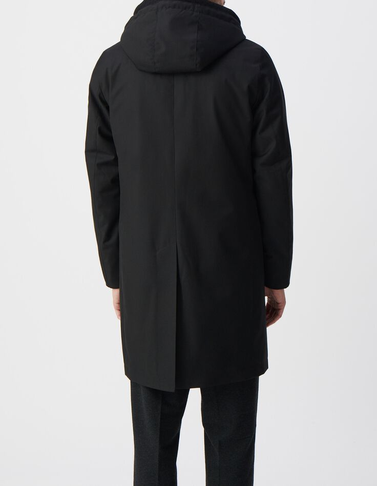 Parka noire parementure amovible Homme-4
