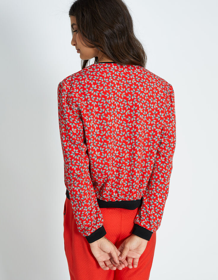 College-Wendejacke, Mohnrot und Print I.Code-4 College-Wendejacke, Mohnrot und Print I.Code-4