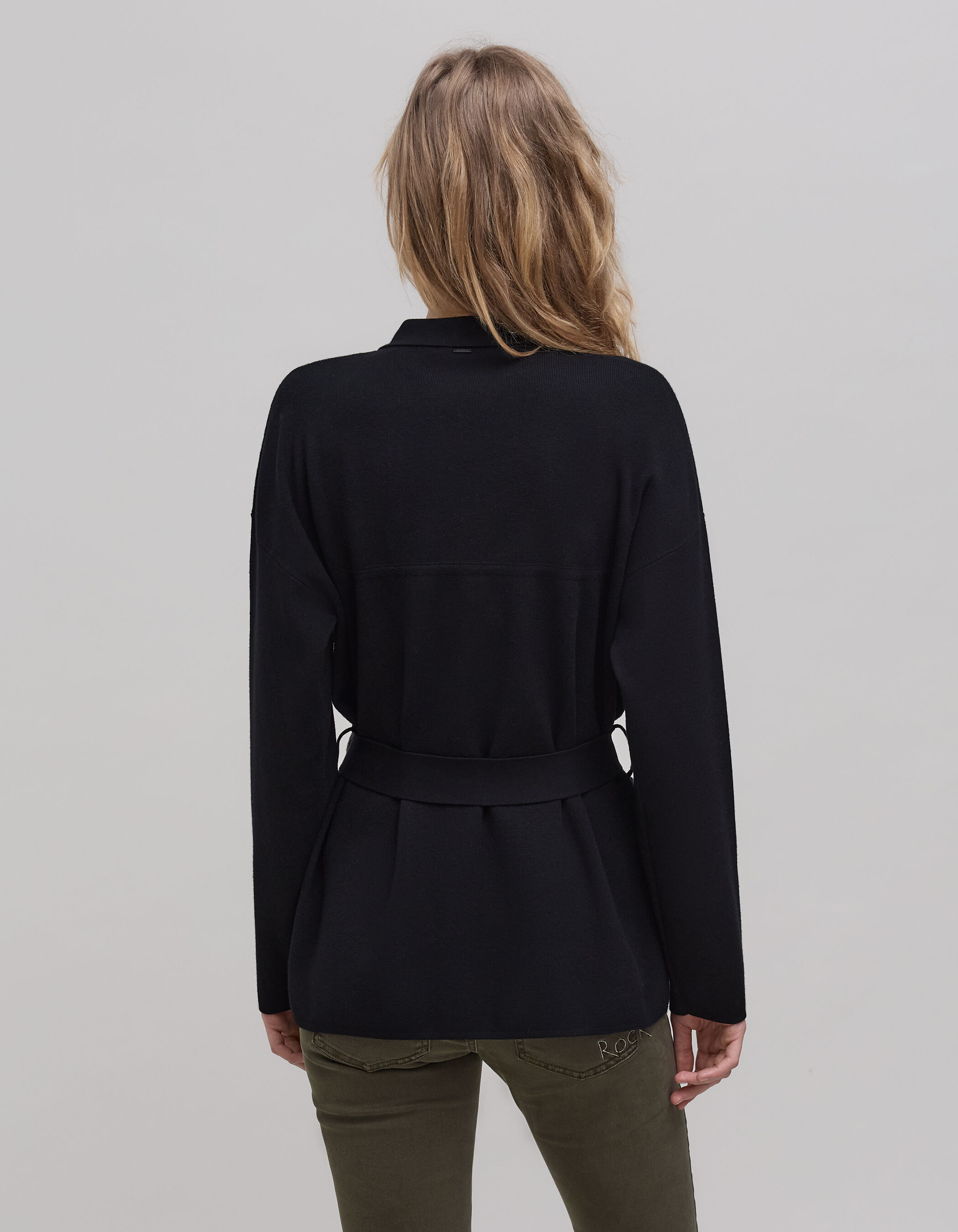 Saharienne noire tricot 4 poches Femme IKKS