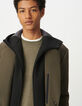 Parka beige pieza negra extraíble Easy Care hombre-7