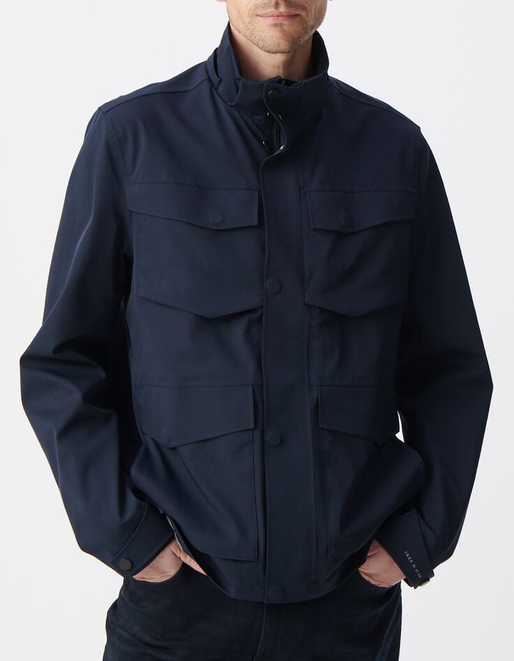 Herrenparka, marineblau, Nylon, WATERPROOF-2