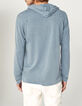 Blaugraues Herren-Kapuzen-T-Shirt-3