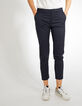 Marineblaue Röhrenhose mit Jacquard I.Code-4