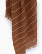 Men&rsquo;s saffron striped scarf-3