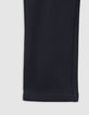 Pantalon noir maille piquée garçon-4