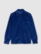 Women’s blue corduroy overshirt-4 Women’s blue corduroy overshirt-4
