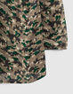 Moosgrüne Damenbluse mit Green-Camo-Print-5