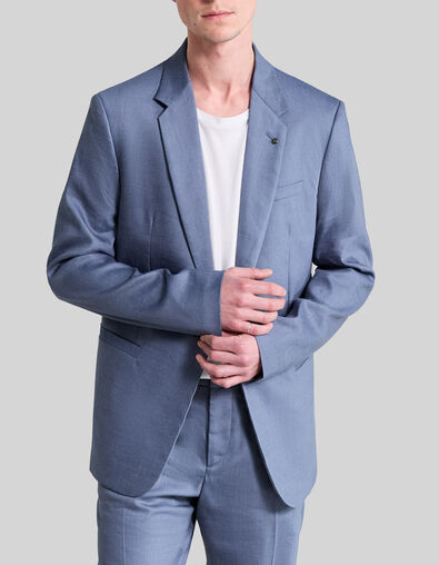 Americana light blue lino mezcla hombre - IKKS