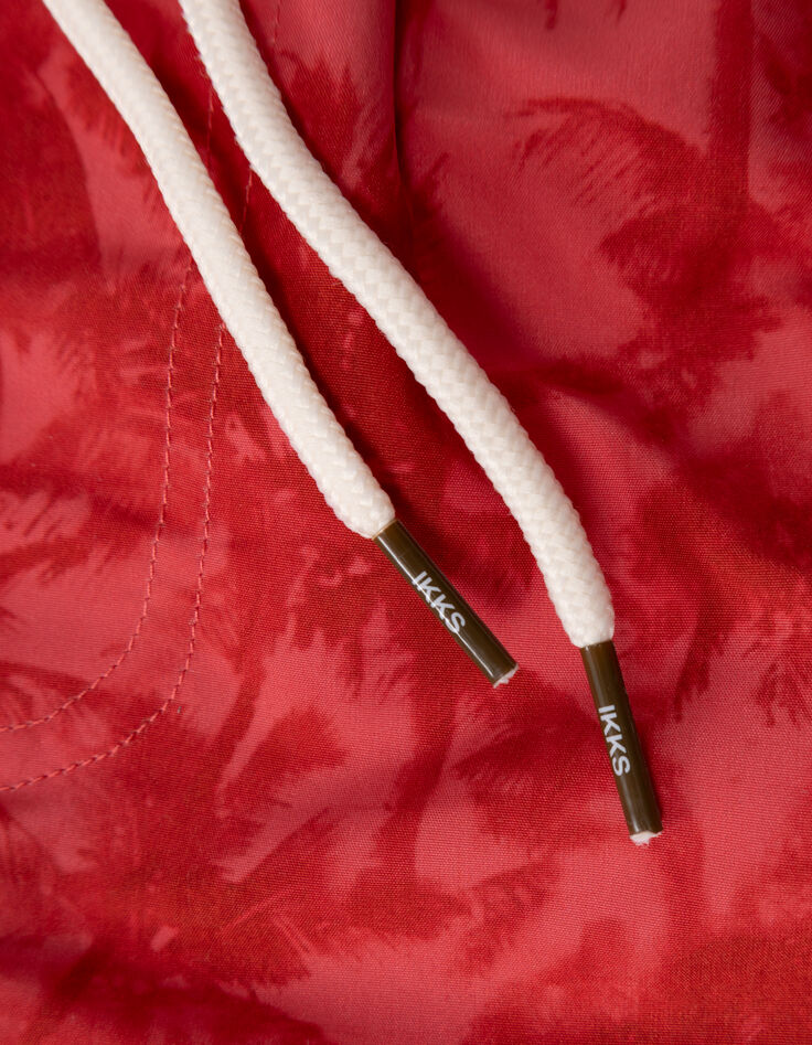Rote Badeshorts mit Palmenprint für Jungen-8