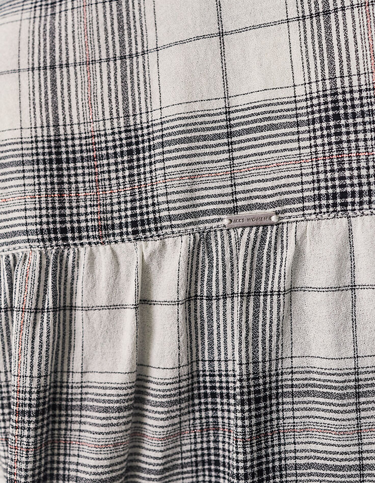 Chemise oversize à carreaux femme-5