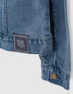 Chaqueta vaquera stone blue ecológico capucha felpa niño -6