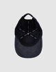 Casquette grise flanelle chevrons brodés Femme-5
