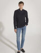 Pull marine &agrave; col ch&acirc;le Homme-6