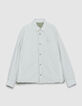 Sous-doudoune verte doublure ray&eacute;e Homme-8