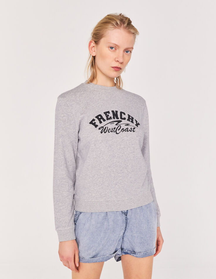 Women’s grey slogan image sweatshirt-2