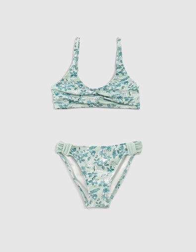Aqua bikini Bloemen gerecycleerd meisjes - IKKS