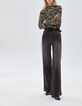 Pure Edition-Women’s black tachist rock dévoré blouse-8