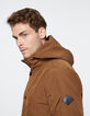 Parka cognac à capuche Homme-5