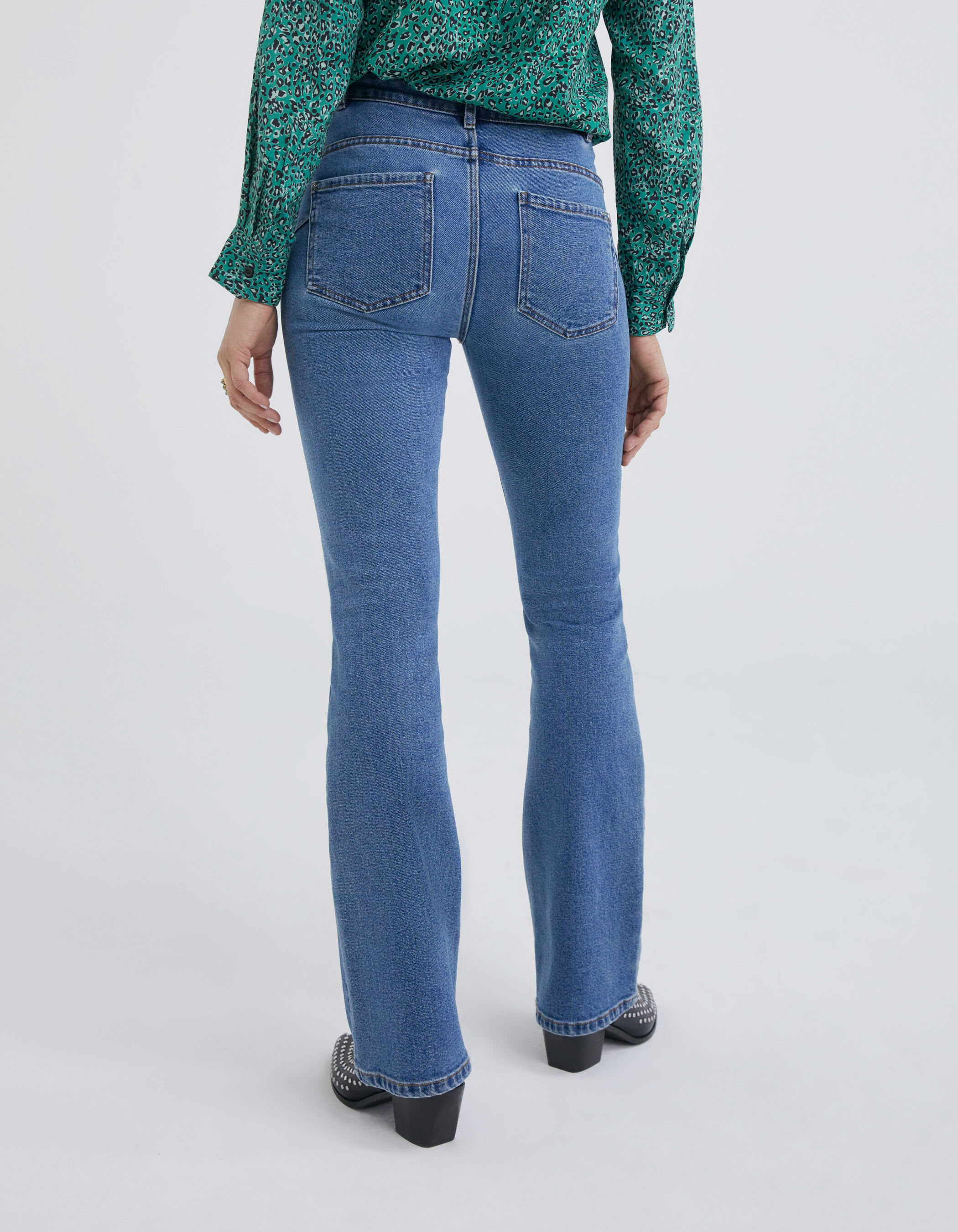 Jean femme sale flare