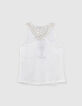 Camiseta tirantes color crudo encaje macram&eacute; espalda ni&ntilde;a-3