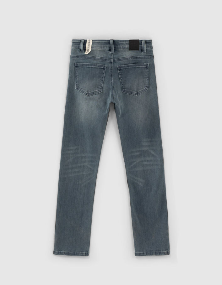 Blue Grey Slim-Jungenjeans -4