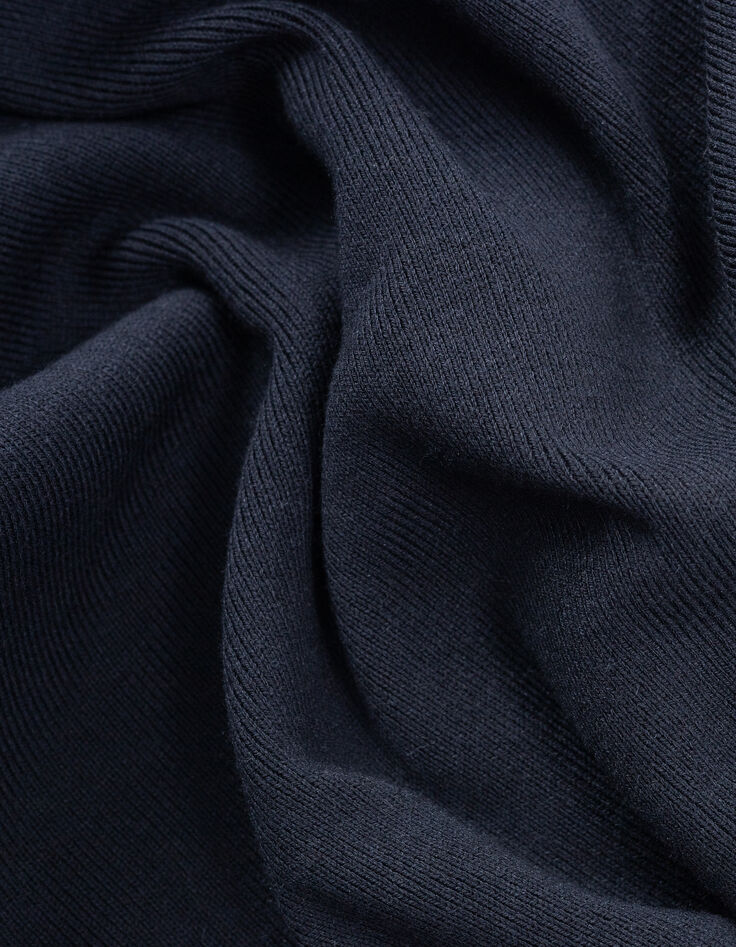 Men’s ink knit zip-up cardigan-7