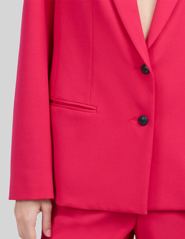 Veste de costume fuchsia loose Femme-3