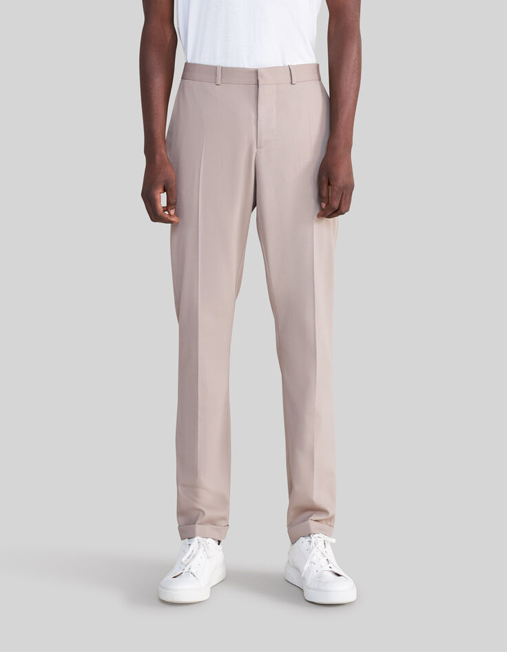Pantalón de traje beige TRAVEL SUIT hombre-2