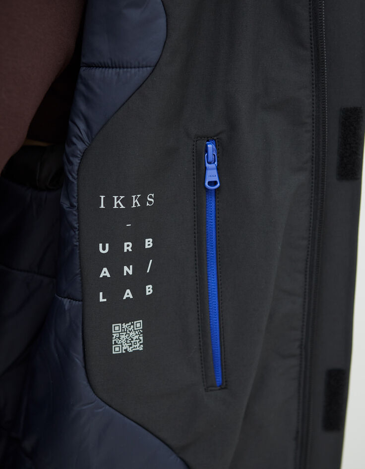 Zwarte parka IKKS x INVENTIVE CITI Heren-5