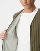 Men's khaki quilted sleeveless vest-6
