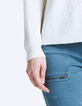 Women’s cable knit wool sweater-5
