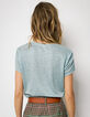 Amandel T-shirt linnen foil dames-3