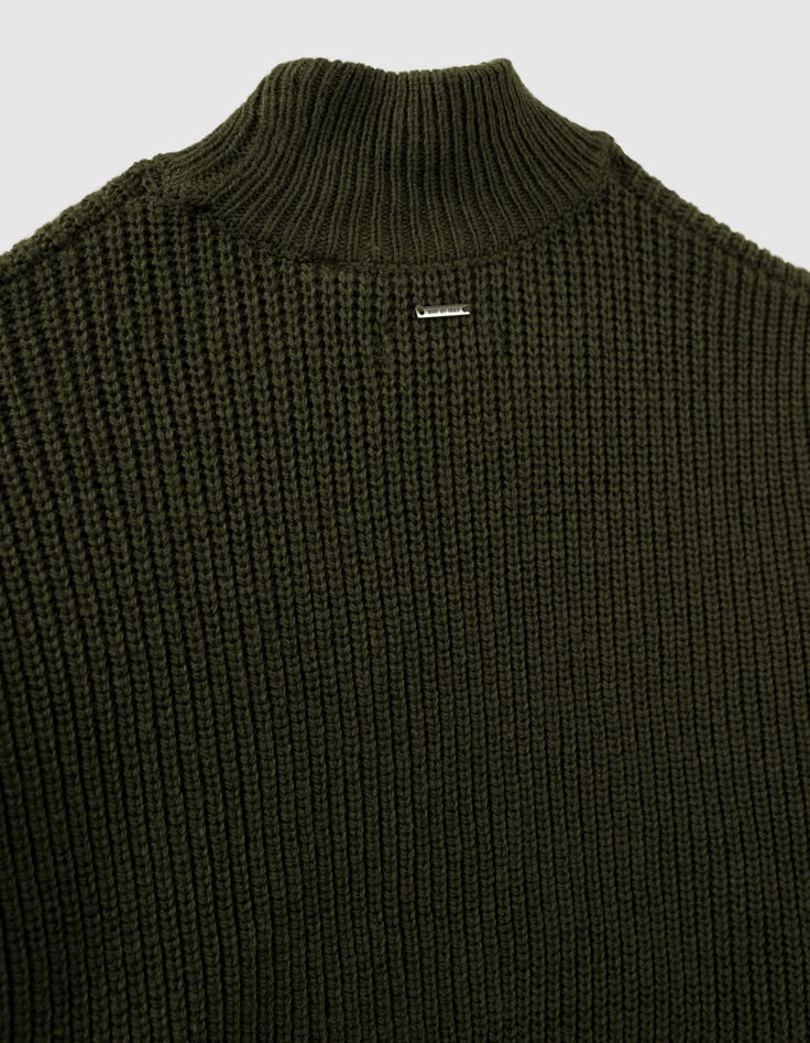M&auml;dchenstrickpullover mit Fledermaus&auml;rme-7