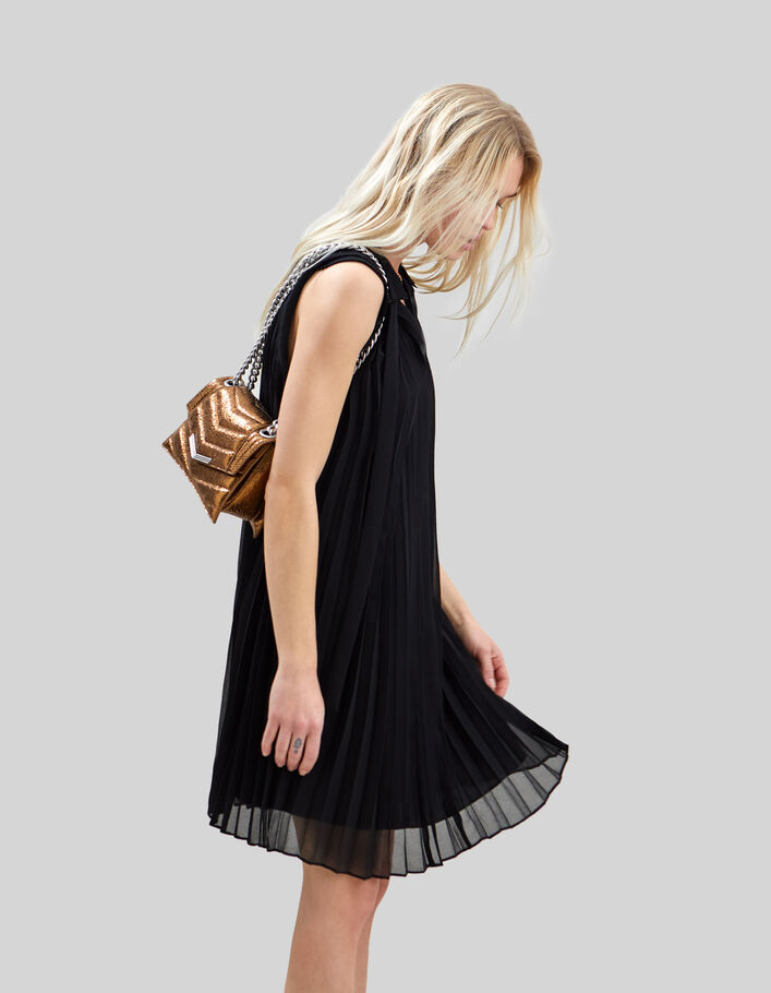 Pure Edition – Women’s black pleated baggy dress - IKKS
