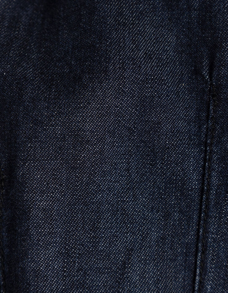 Dames jumpsuit zonder mouwen en rauw denim-10